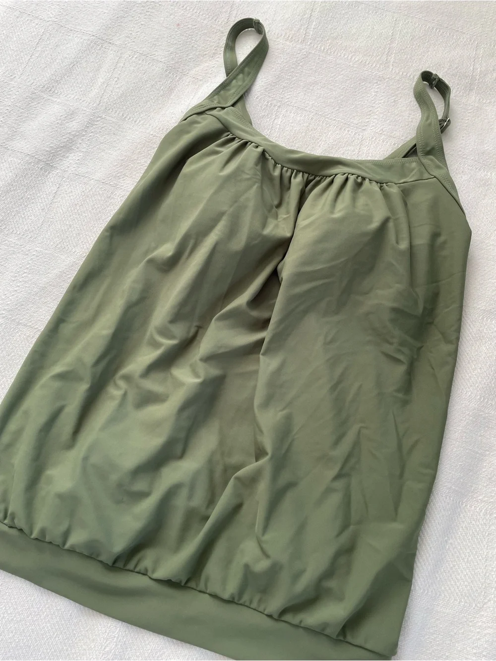 Summer Mae Women's Green Tankini Swim Top